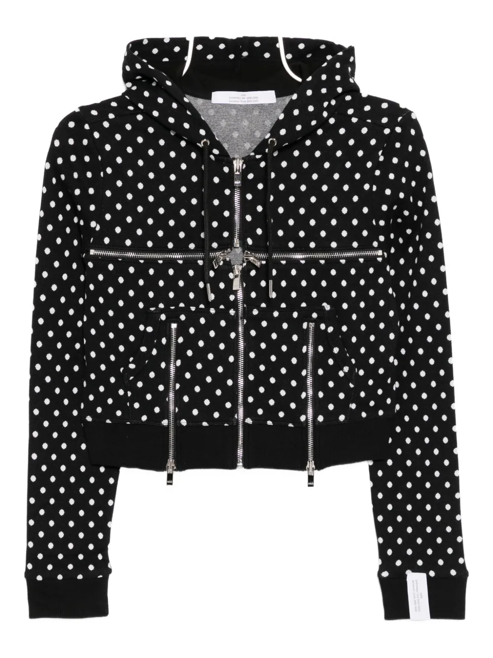 Rokh Broken Hoodie In Black