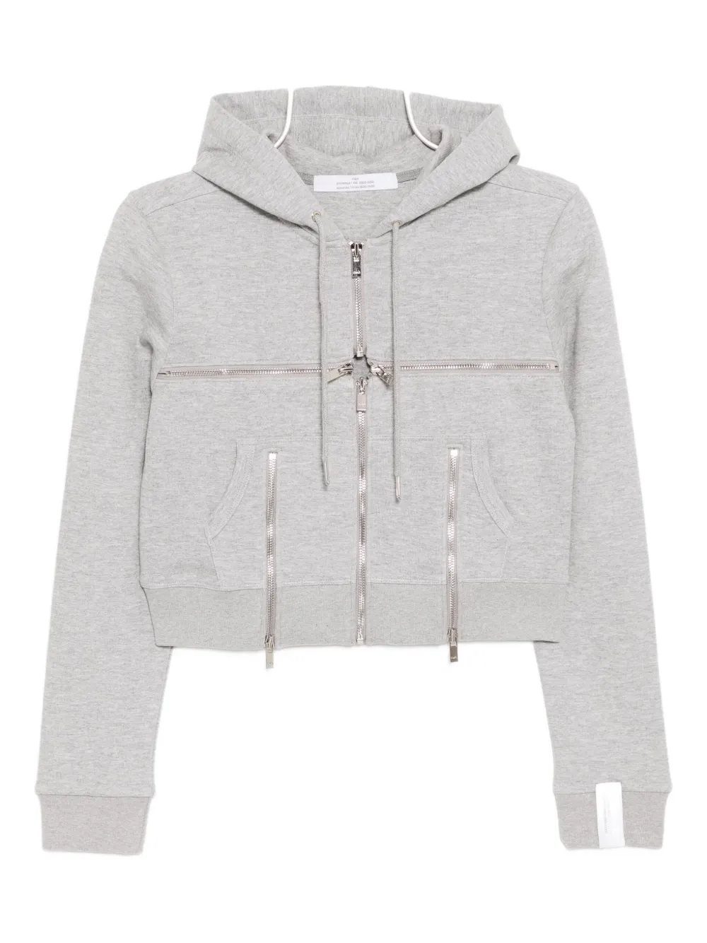 Rokh Broken Hoodie In Gray