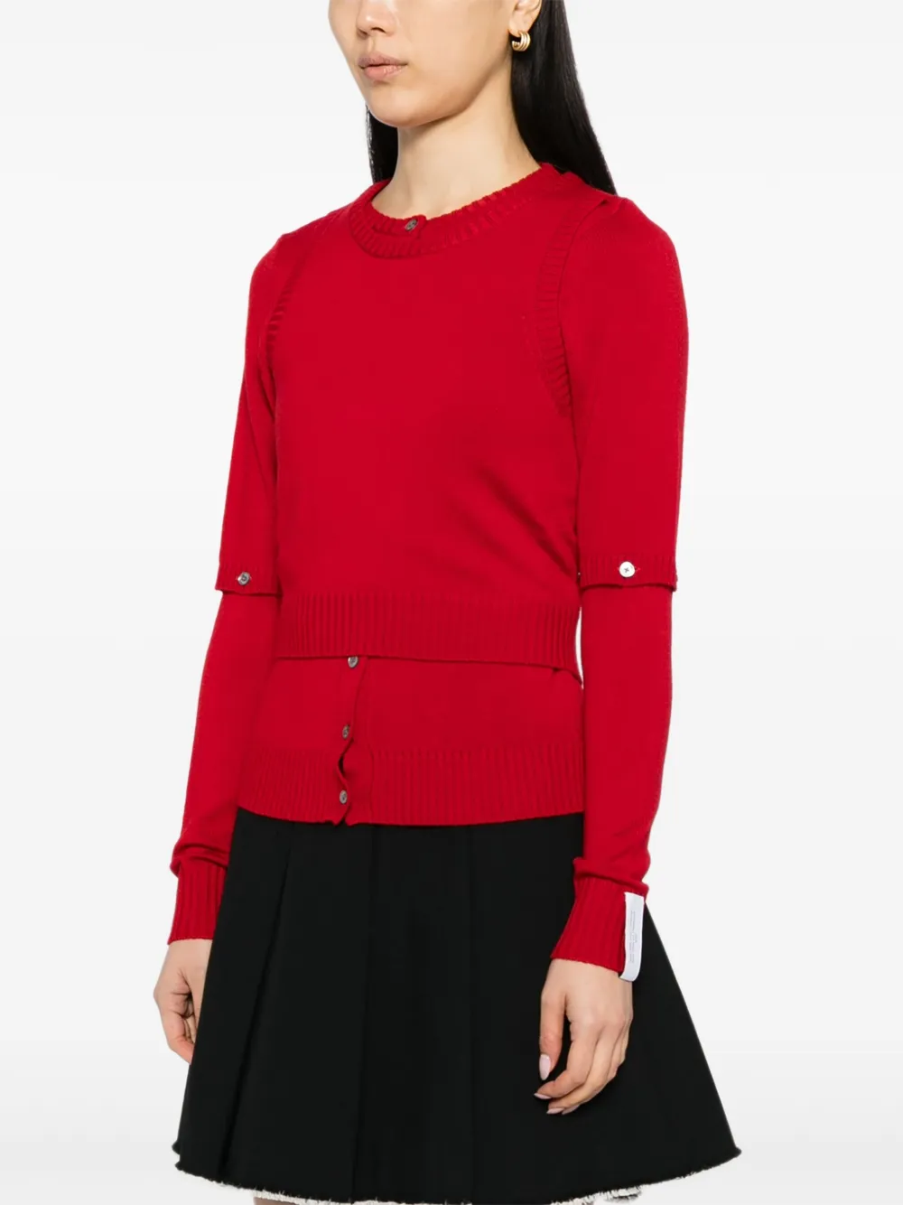 Rokh Vest met afneembare mouwen Rood