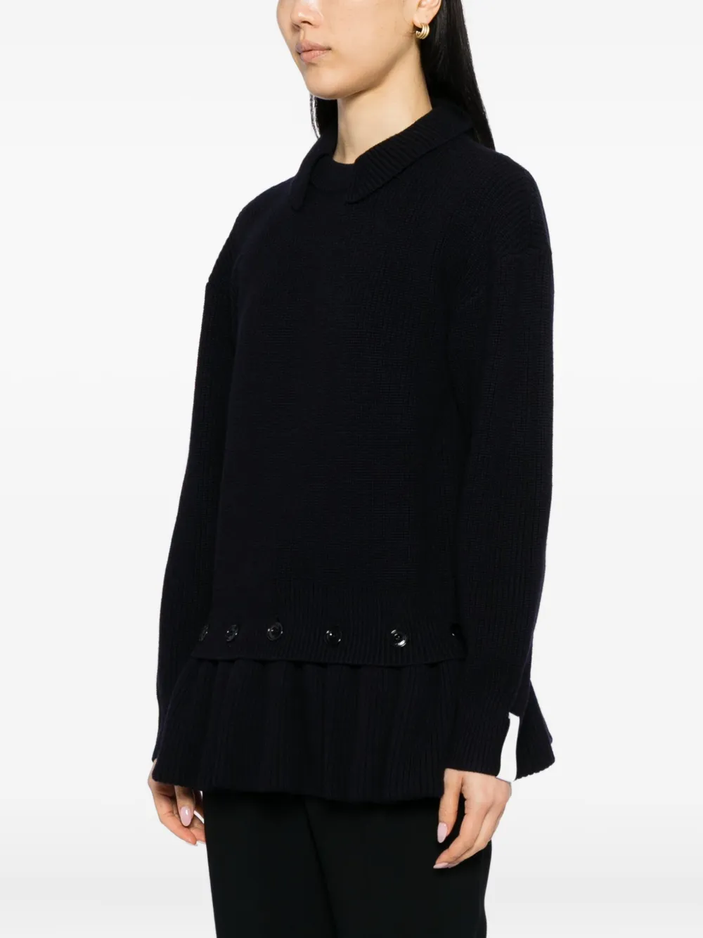 Rokh Trui met peplum afwerking Blauw