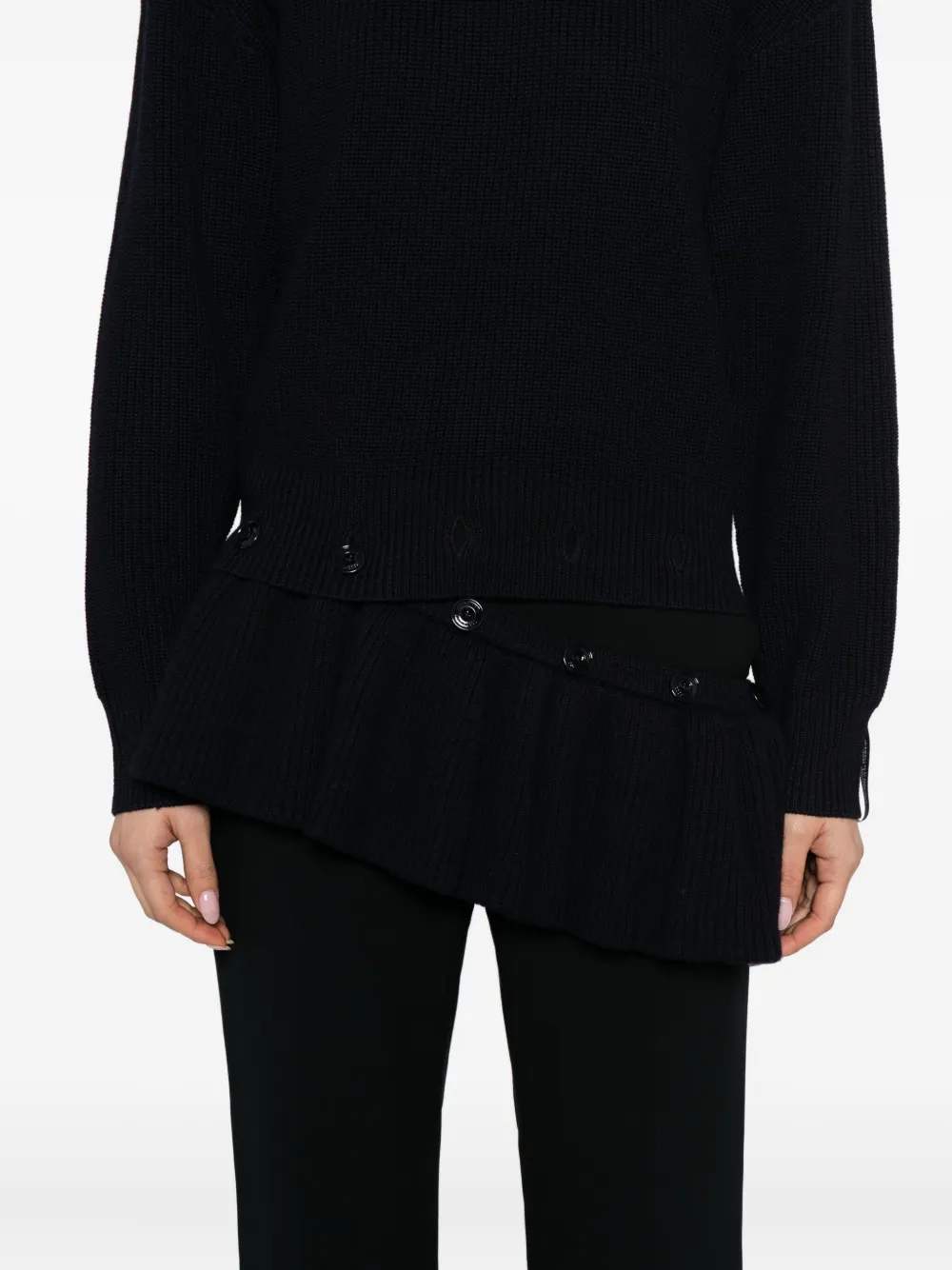 Rokh Trui met peplum afwerking Blauw