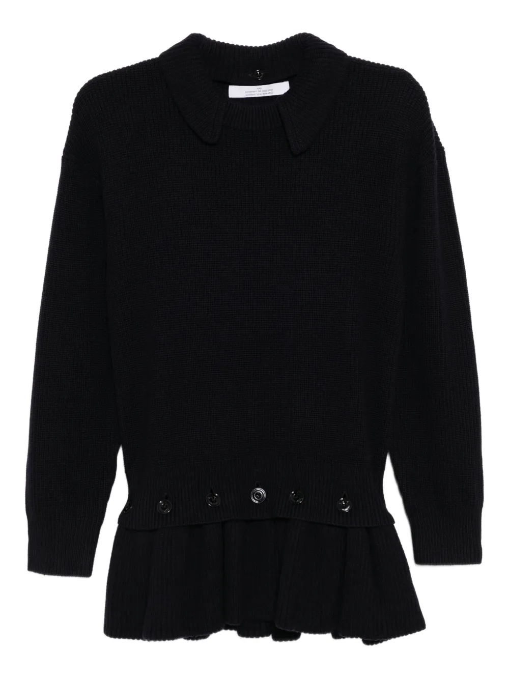 Rokh suéter con dobladillo peplum | azul | Image 1