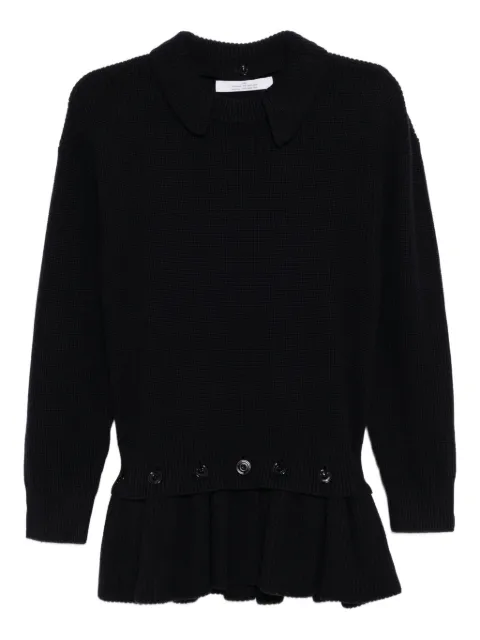 Rokh peplum-hem jumper