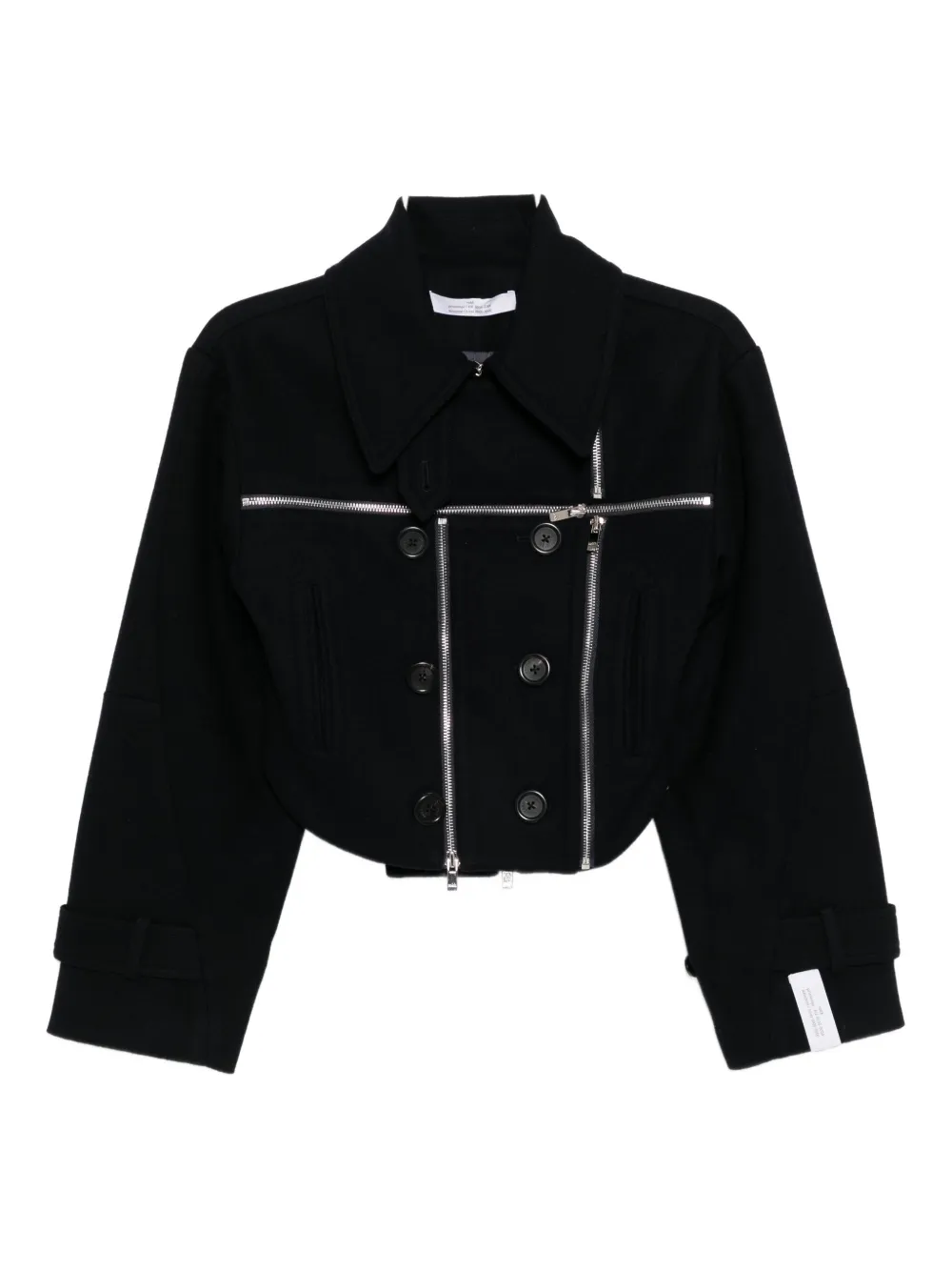 Rokh Broken Jacket In Black
