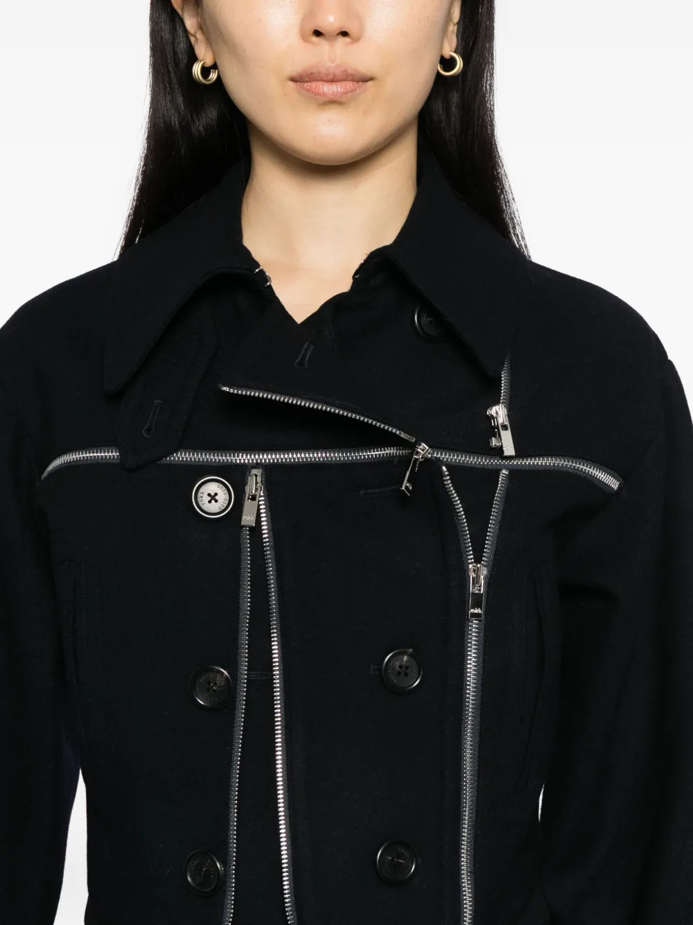 Rokh Broken Jacket In Black