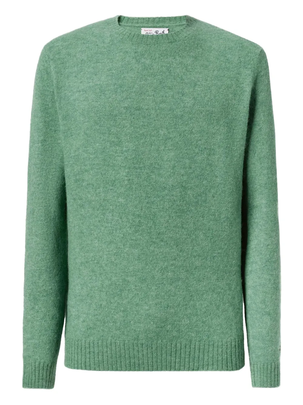 Mc2 Saint Barth Ribbed Alpaca-blend Sweater In Green
