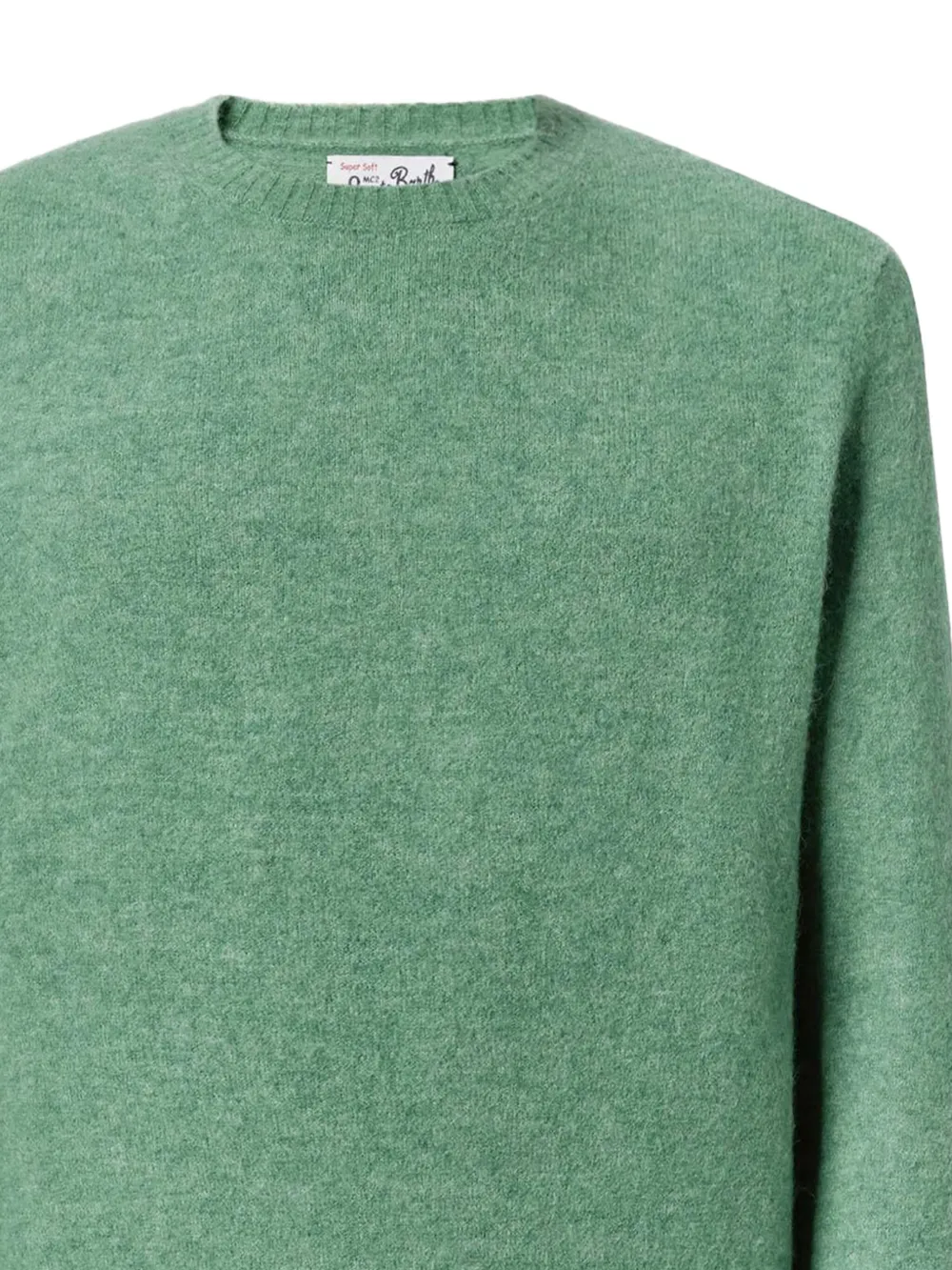 Mc2 Saint Barth Ribbed Alpaca-blend Sweater In Green