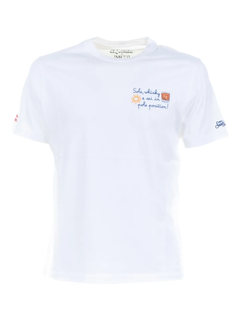 MC2 Saint Barth embroidered T-shirt | White | Image 1