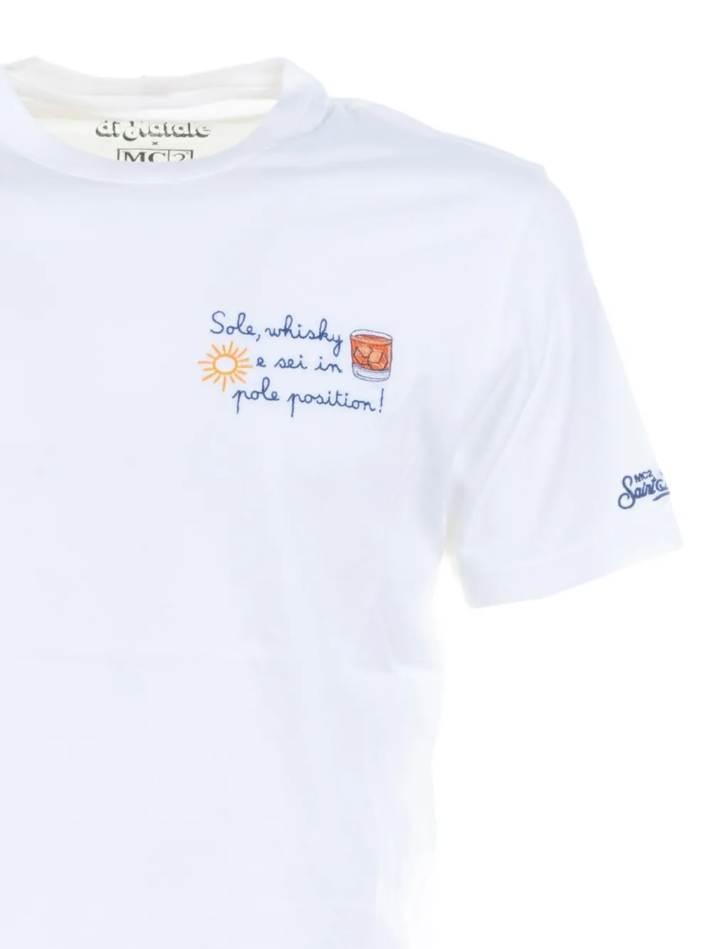 MC2 Saint Barth T-shirt met borduurwerk - Wit