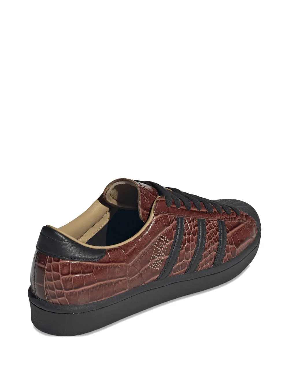 Adidas Originals Vintage Crocodile Pattern Round Toe Sneakers In Brown