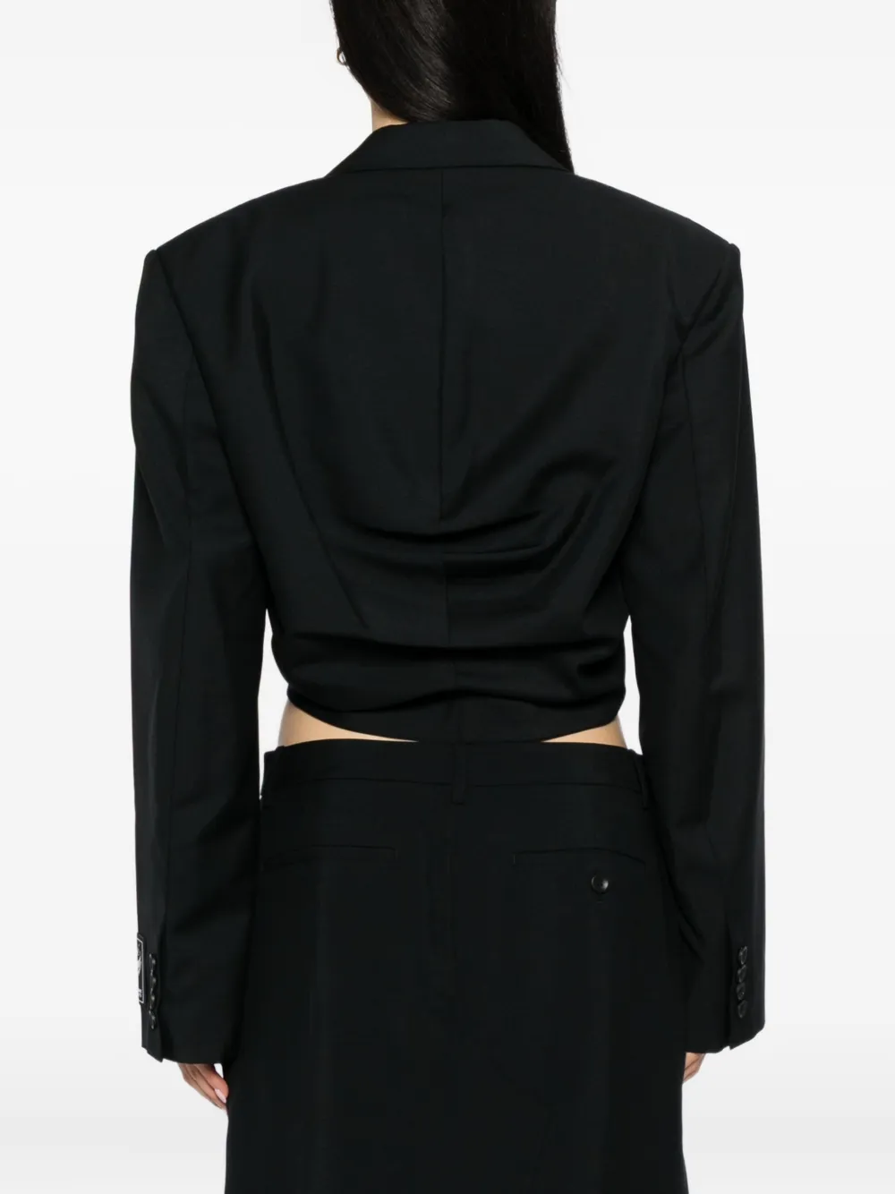 Alexander Wang Blazer met logopatch Zwart
