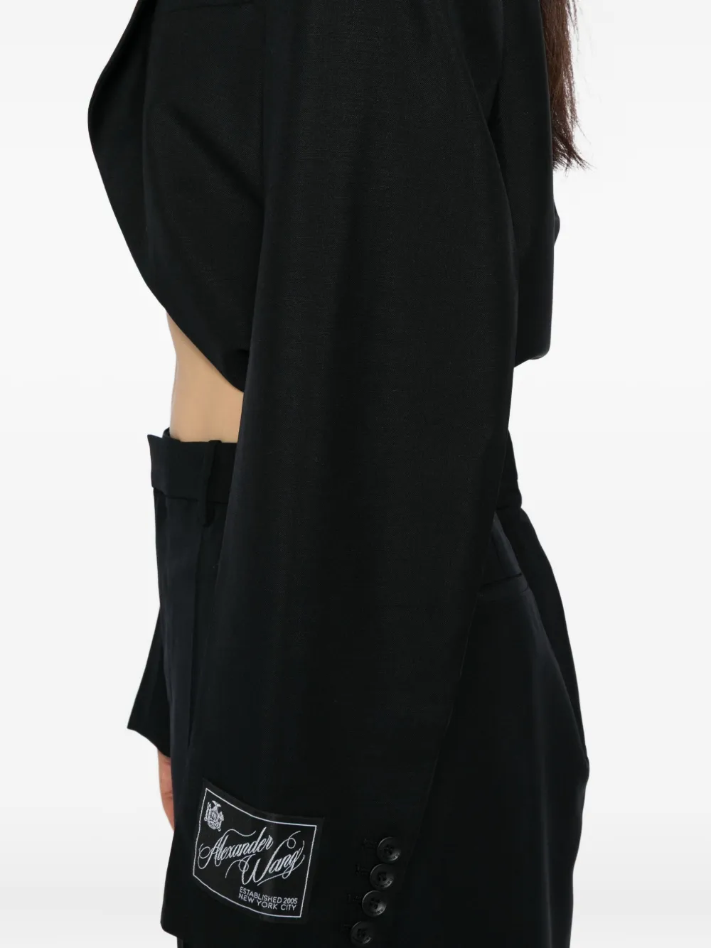 Alexander Wang Blazer met logopatch Zwart