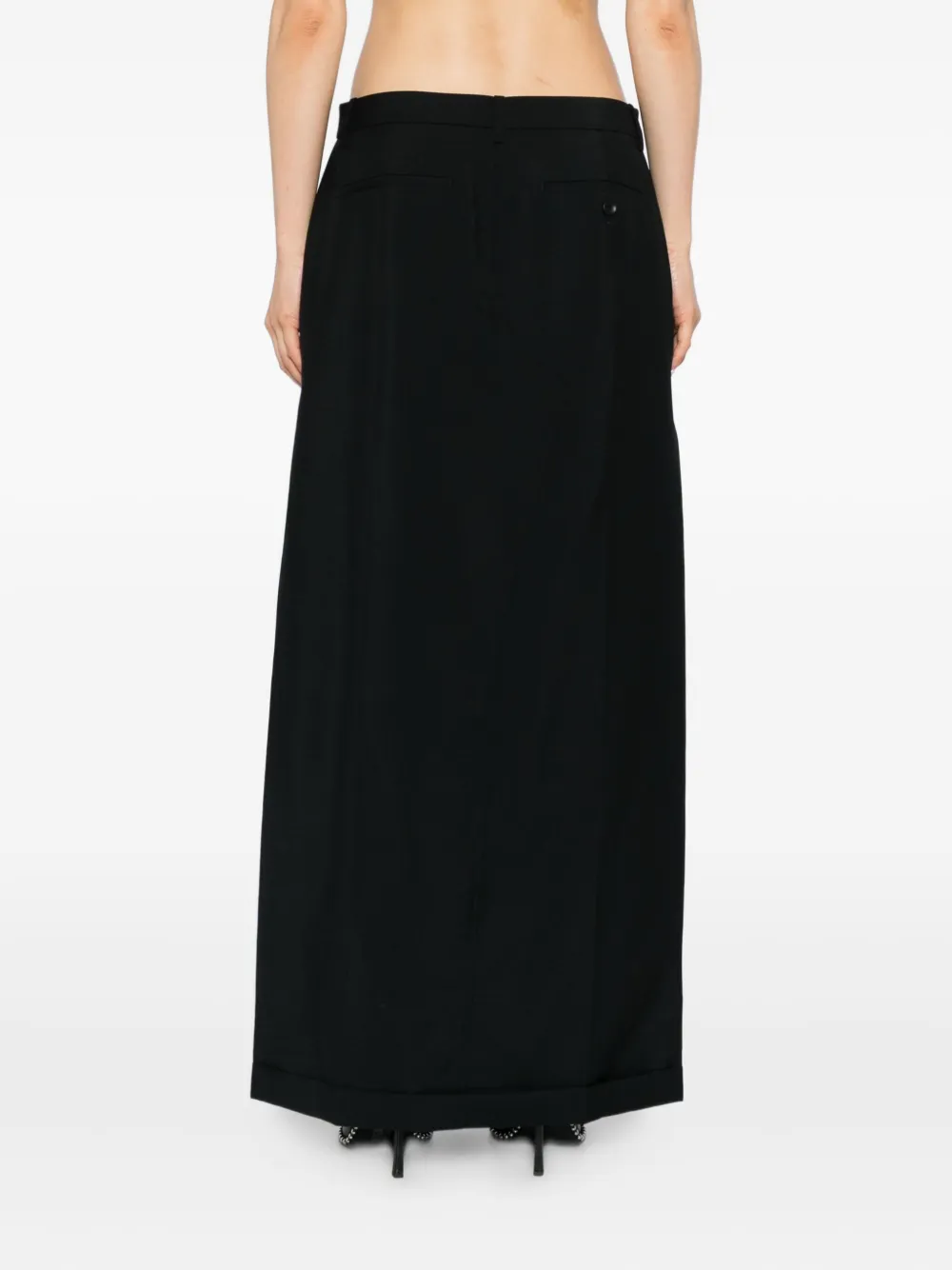 Alexander Wang Tailored Maxi Skirt In Black