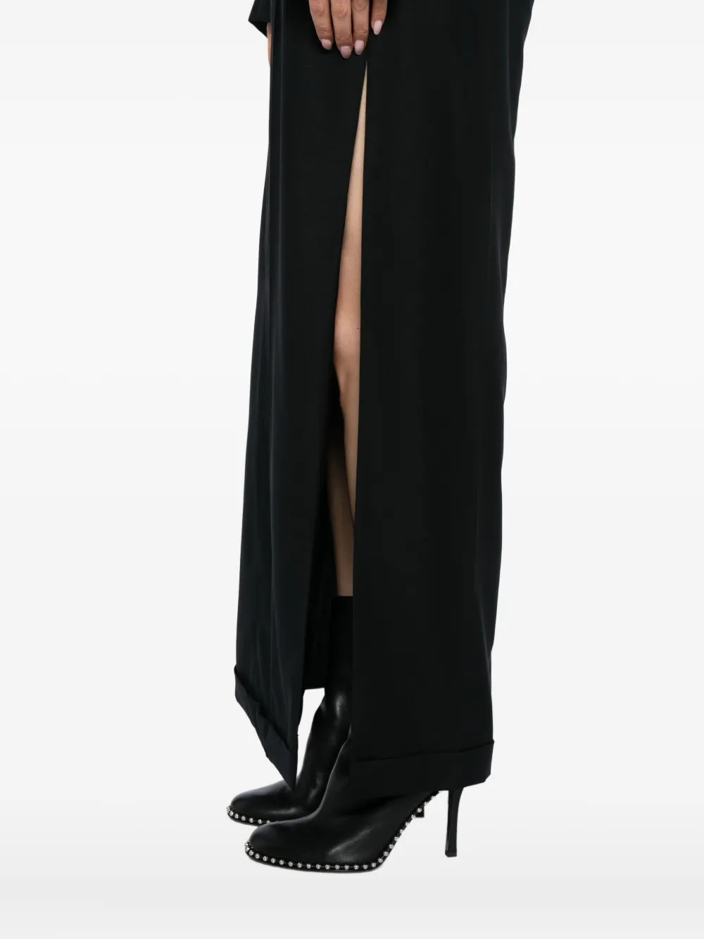 Alexander Wang Tailored Maxi Skirt In Black