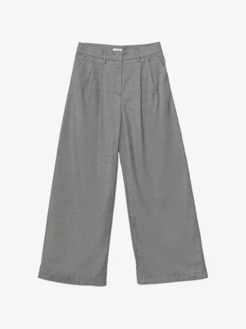 Pinko Kids logo-emboridered trousers
