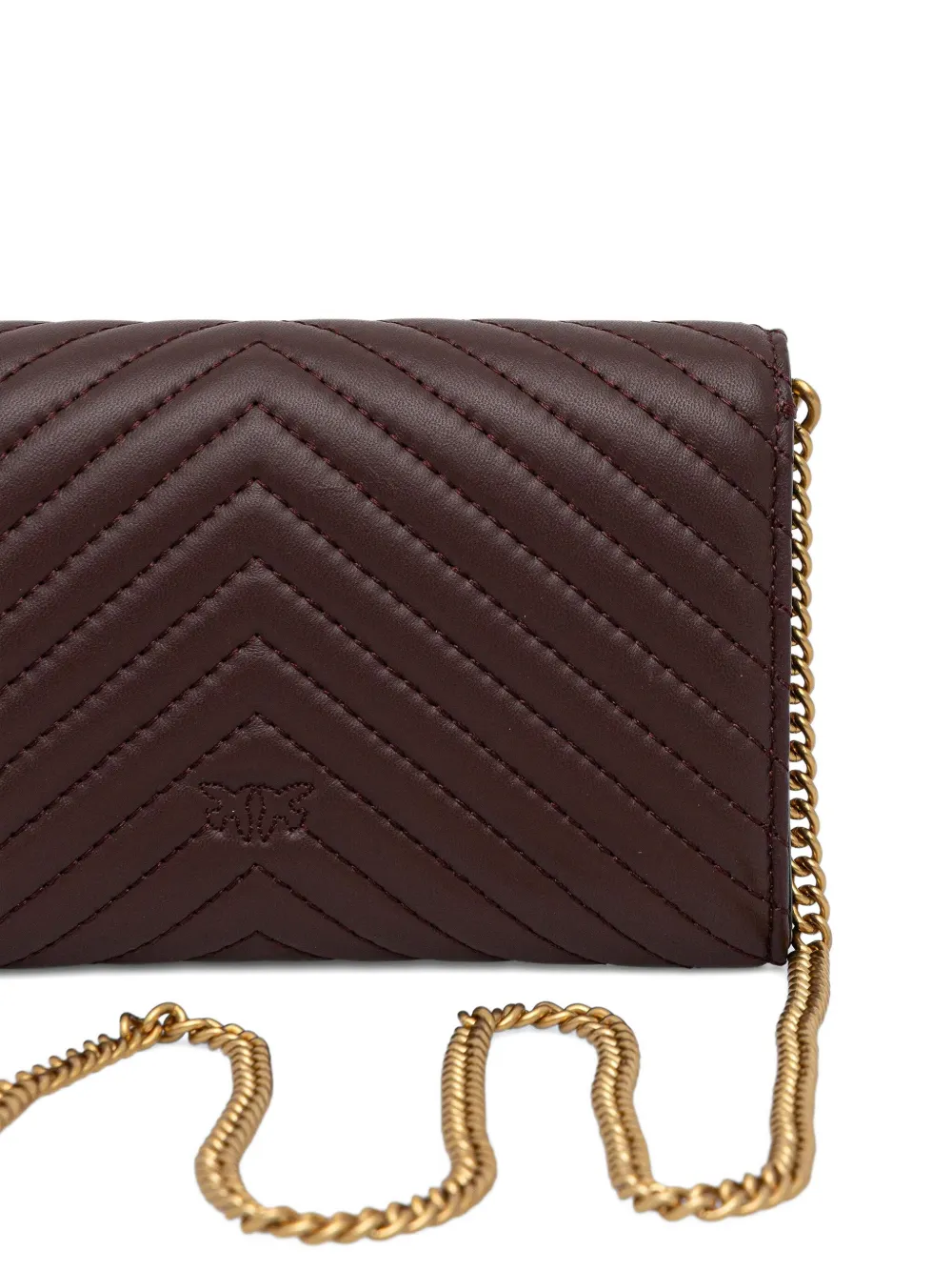 Pinko Love One Cross Body Bag In Brown