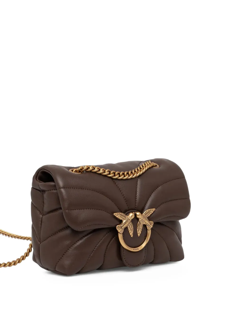 PINKO Love Baby Puff grote crossbodytas Bruin