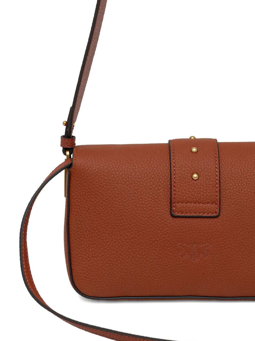 PINKO Love leren crossbodytas Oranje