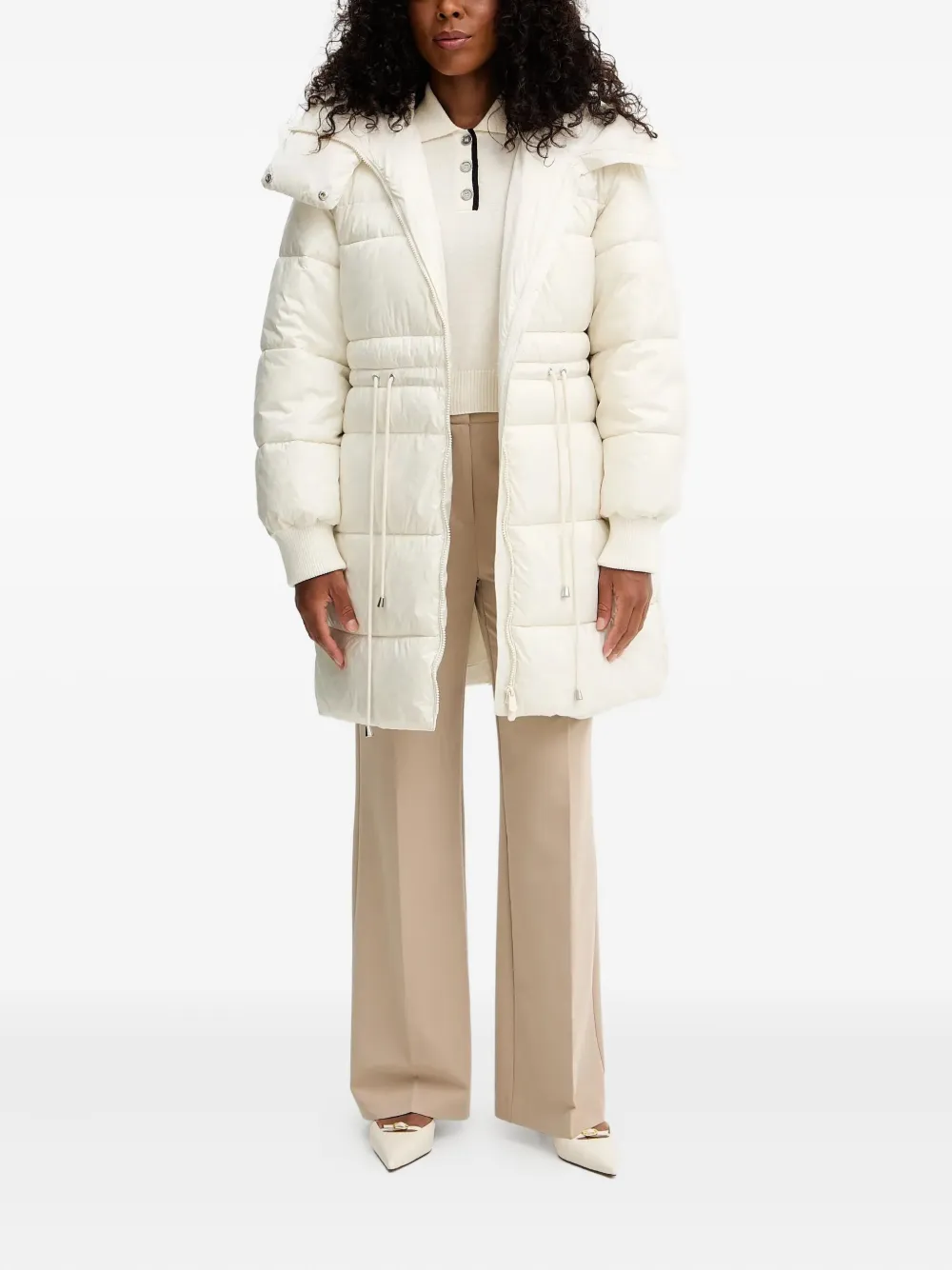 PINKO Chutny gewatteerde jas Wit