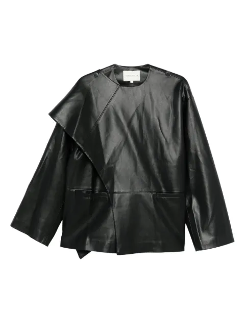 VIKTORIA CHAN asymmetric faux-leather jacket