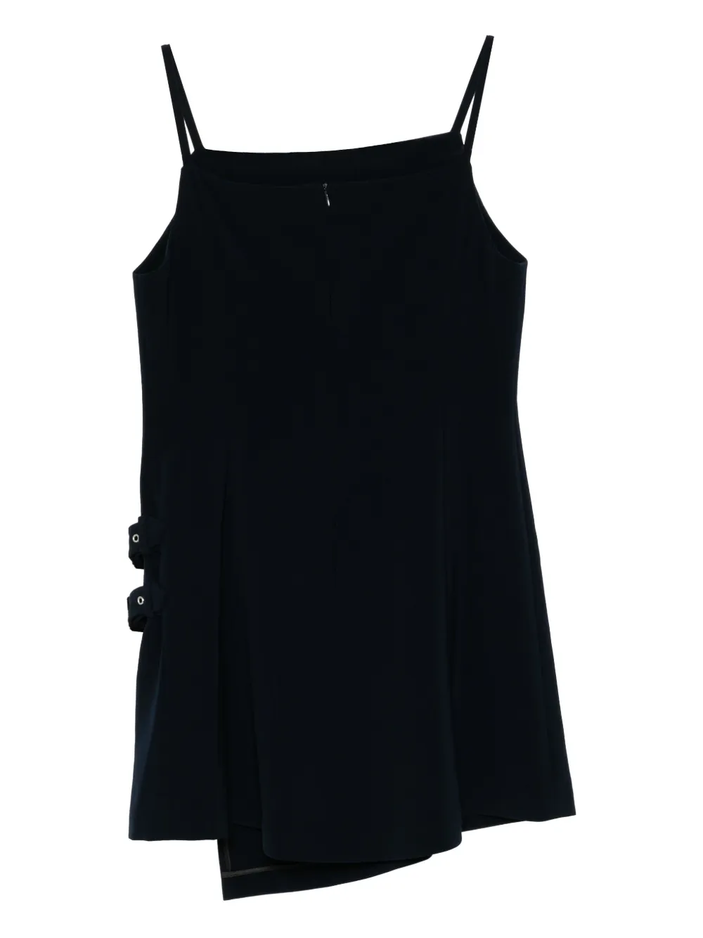 We11done Jurk met logoplakkaat - Blauw