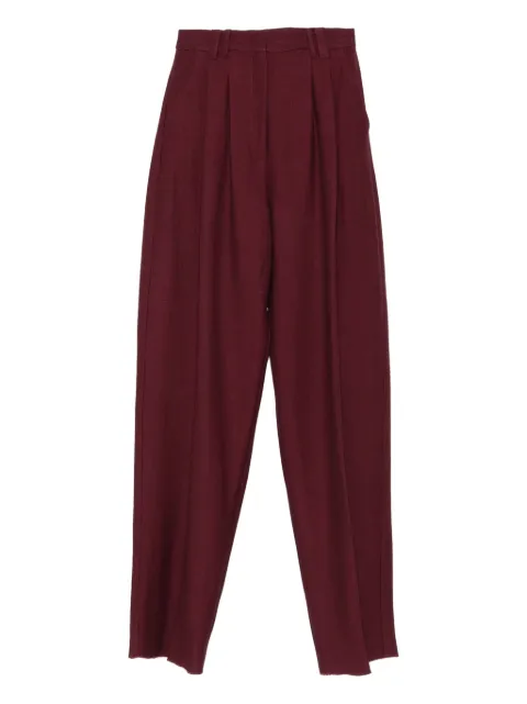 Marella pleated high-waisted trousers