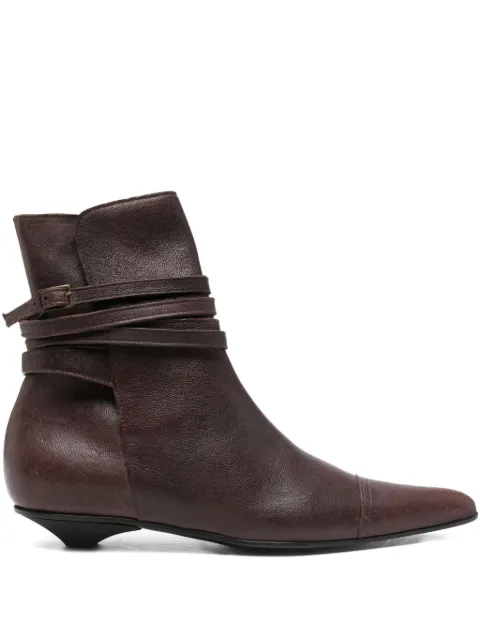 Romeo Gigli Pre-Owned 1990s leather ankle boots