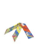 Hermès Pre-Owned 20th Century Brides et Gris-Gris Silk Twilly Scarf scarves - Blue