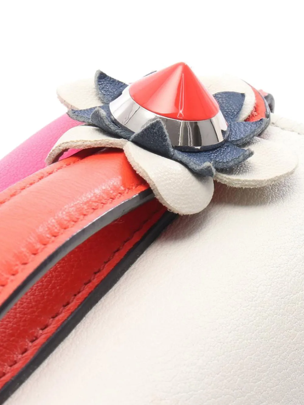 Fendi Pre-Owned 2010-2025 Micro Bicolor Leather Flowerland Double Baguette satchel | Pre-Owned | Image 2