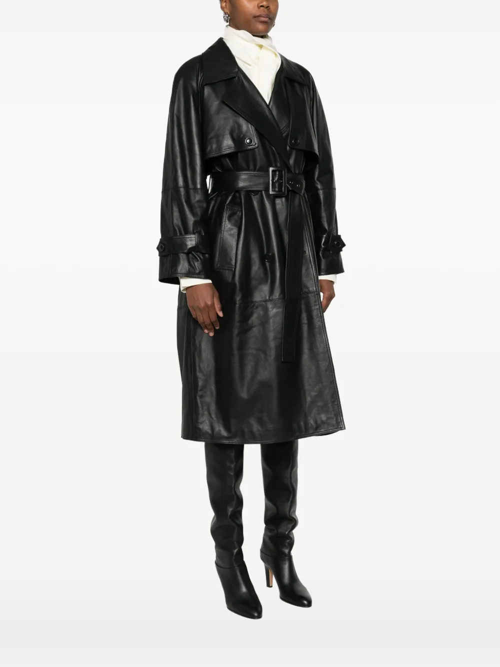 Marella Belted Jacket In Black