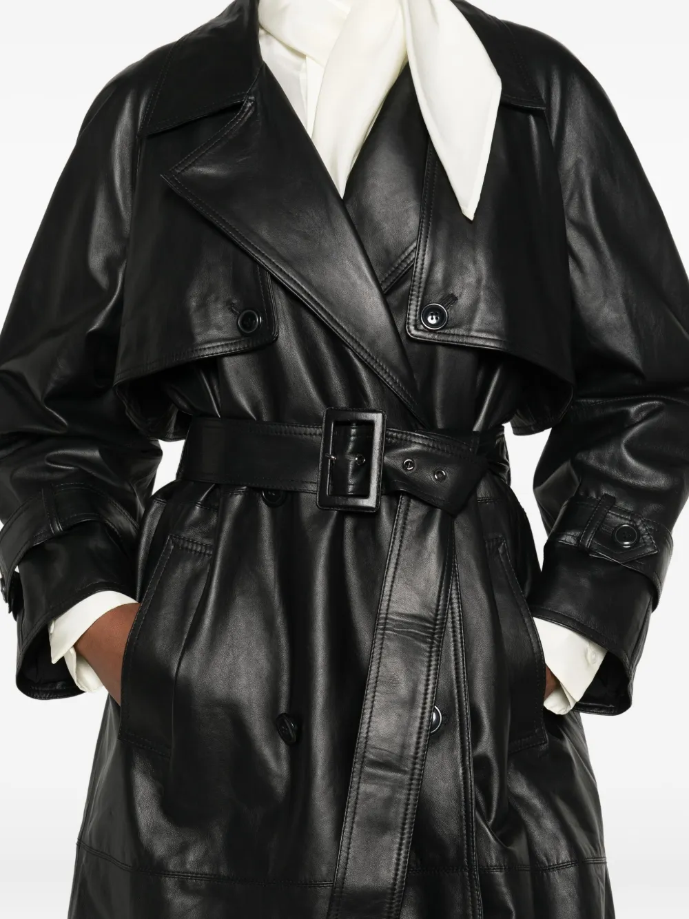 Marella Belted Jacket In Black