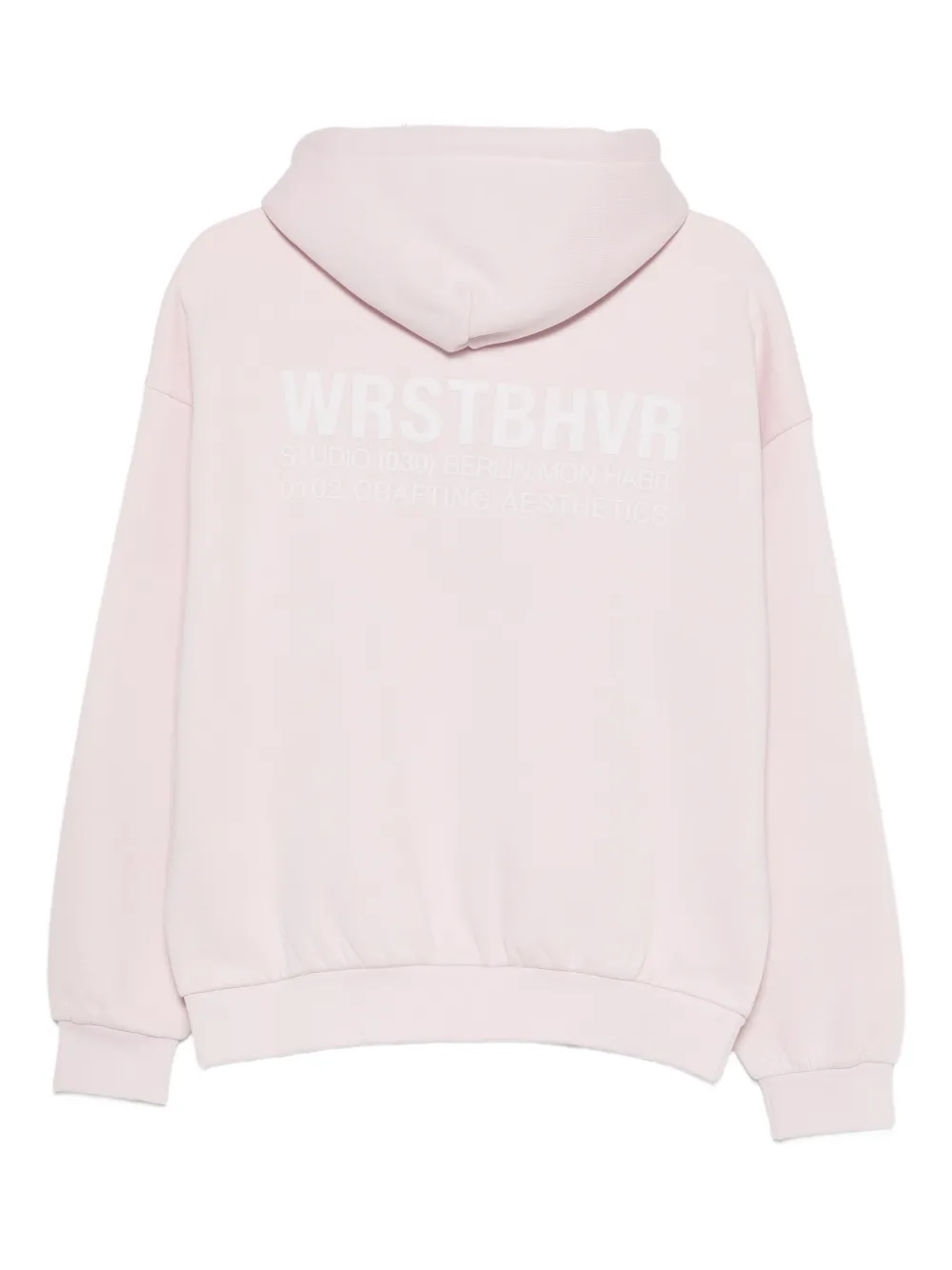 WRSTBHVR pouch-pocket hoodie - Roze