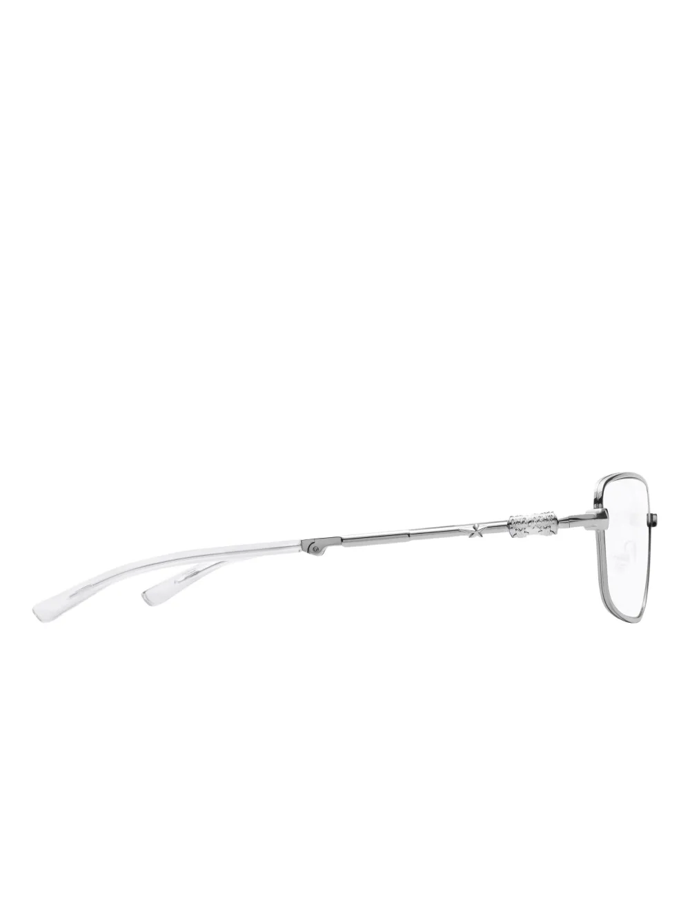 Gentle Monster Tarx 02 bril met rechthoekig montuur Zilver