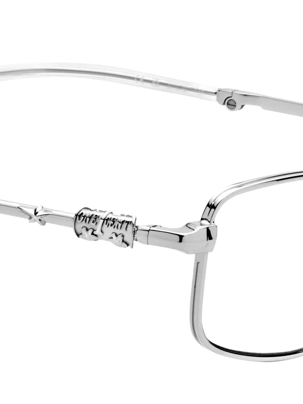 Gentle Monster Tarx 02 bril met rechthoekig montuur Zilver