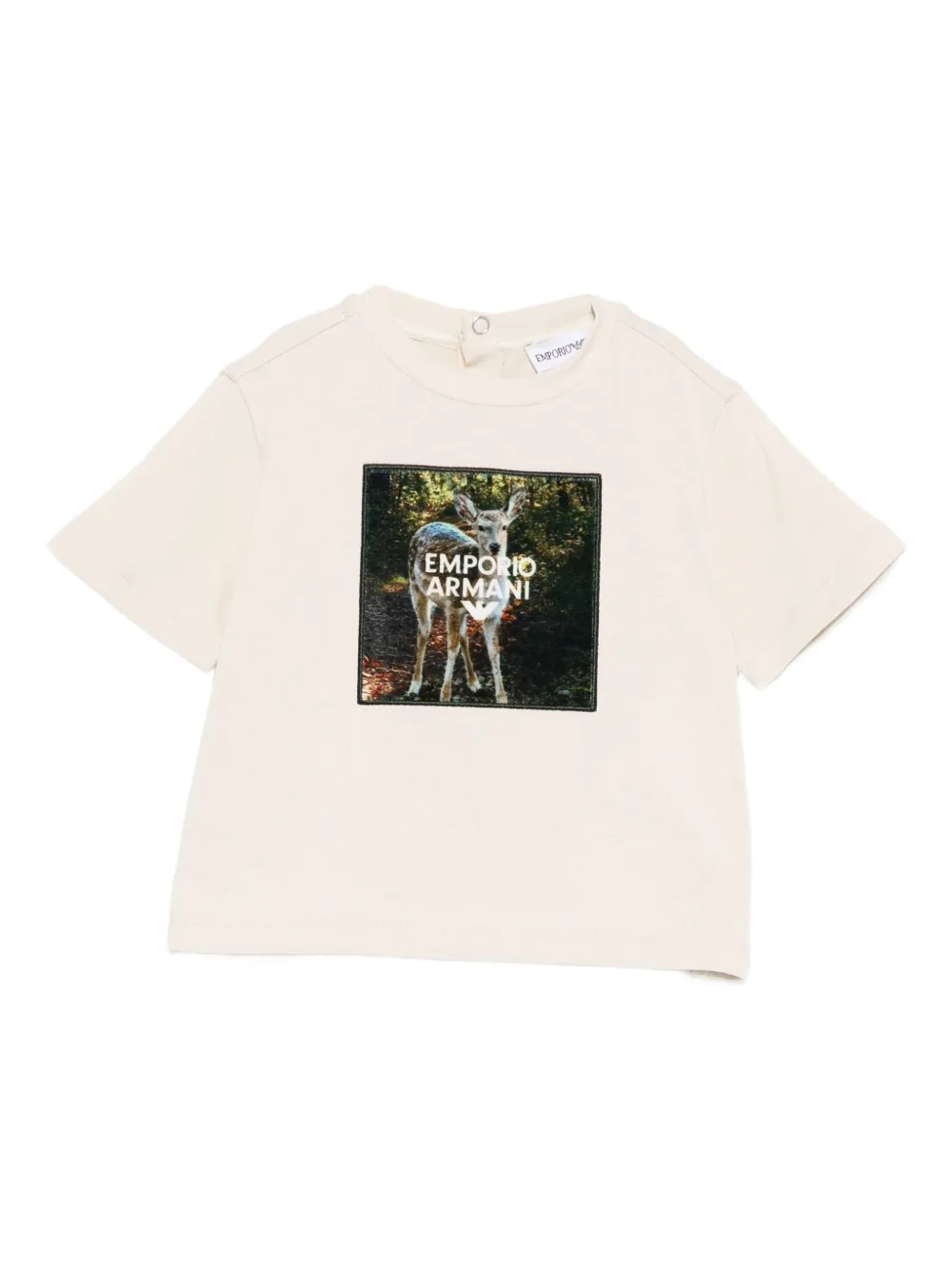 Emporio Armani Kids graphic-print T-shirt | Neutrals | Image 1