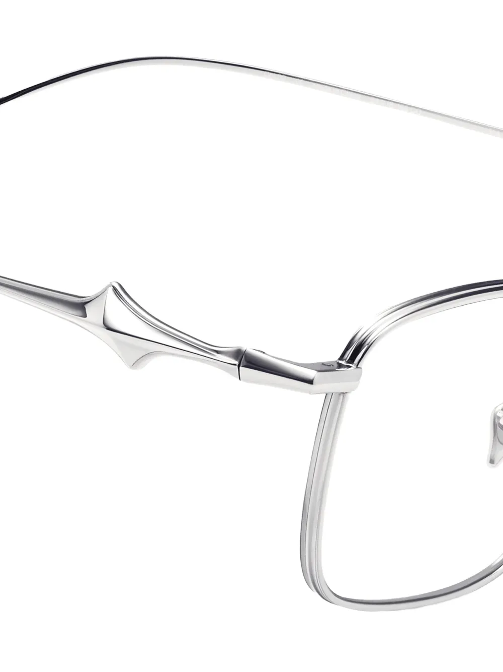 Gentle Monster Vanta 02 bril met vierkant montuur Zilver