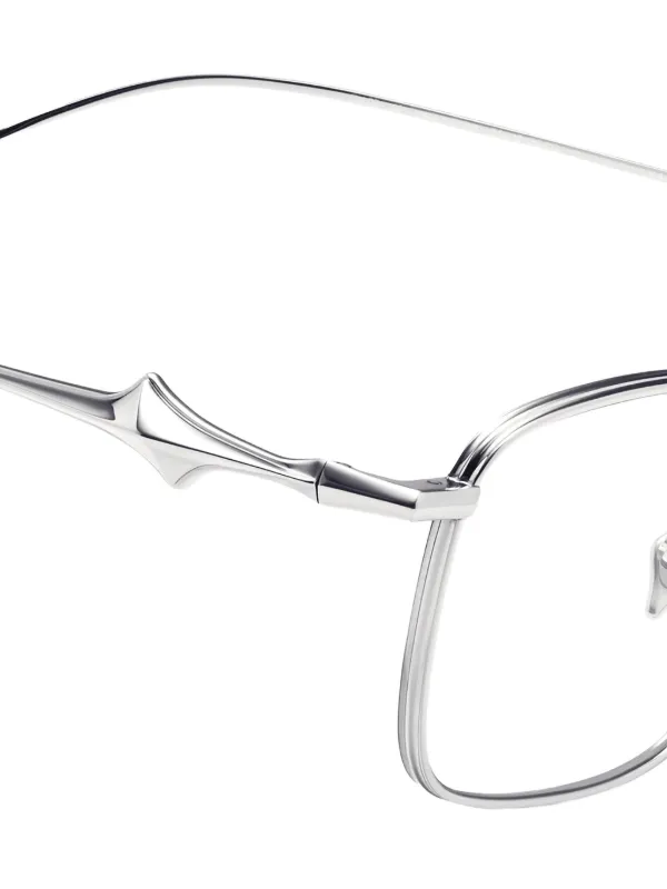 GENTLE MONSTER Vanta-02 シルバー メガネ Gentle Monster Vanta 02 square-frame Glasses | Silver | FARFETCH