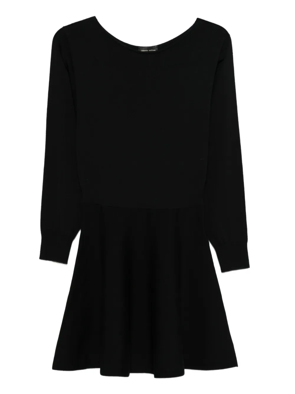 Roberto Collina long-sleeved wool dress - Nero