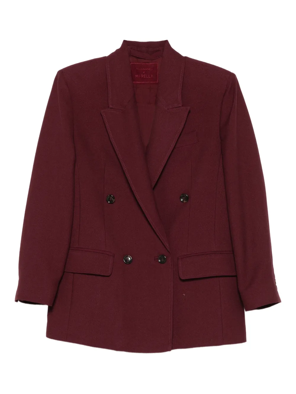 Marella double-breasted flap-pocket jacket | Red | Image 1