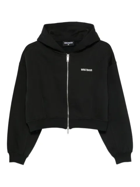 WRSTBHVR zip-up hoodie