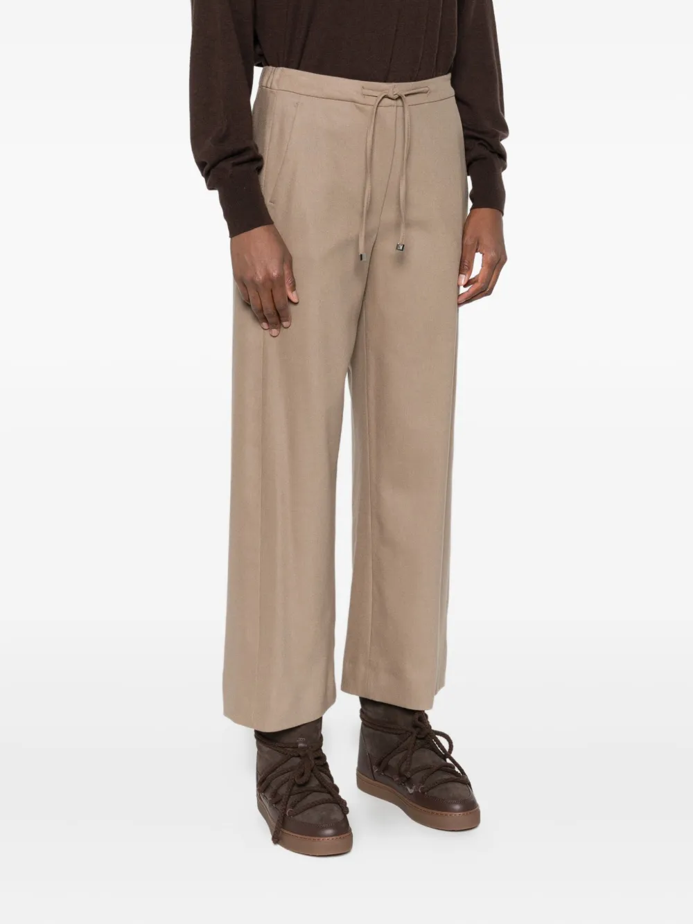 'S Max Mara Broek met trekkoordtaille Bruin