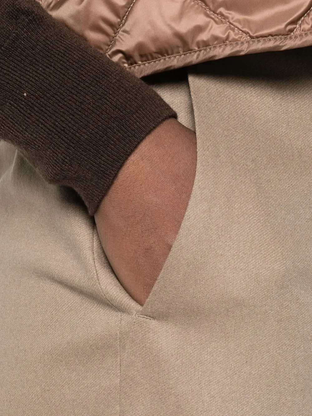 'S Max Mara Broek met trekkoordtaille Bruin