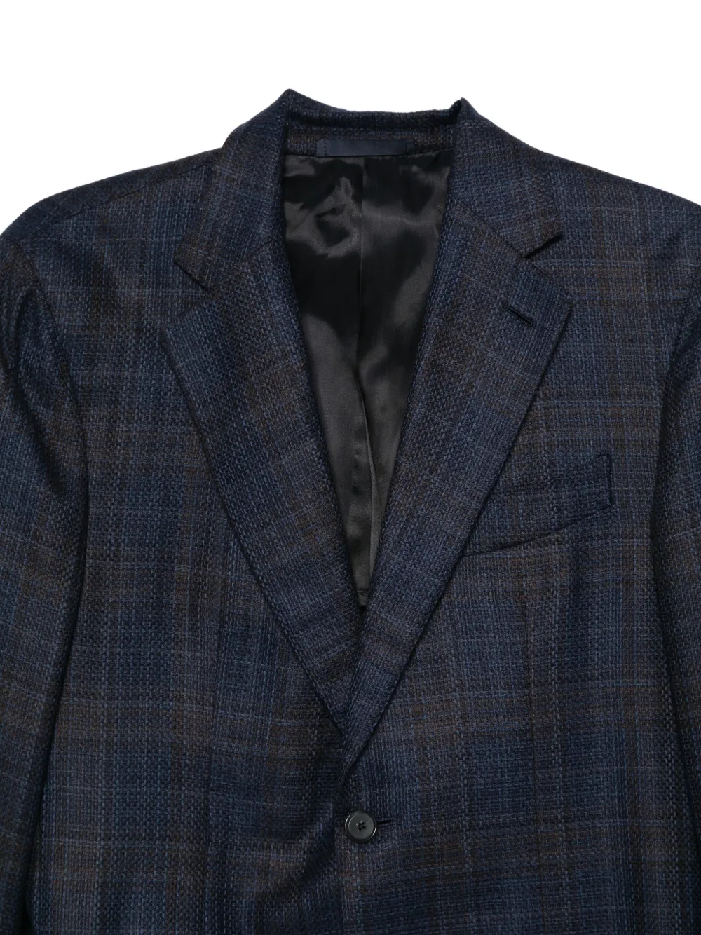 Caruso Blazer met enkele rij knopen Blauw