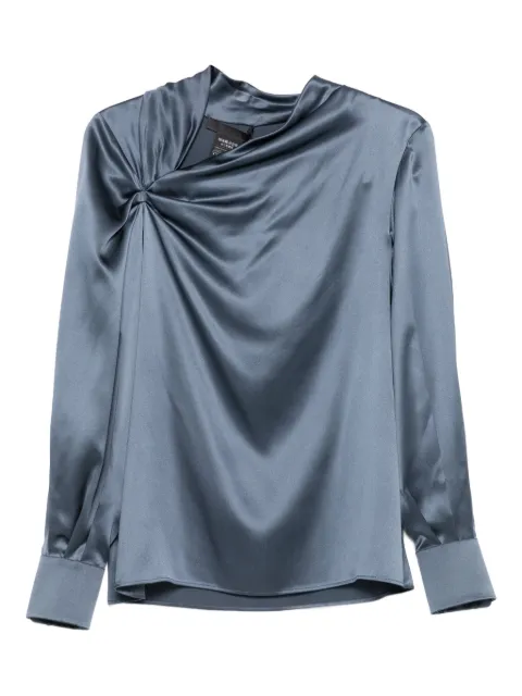 Max Mara knot-detail long-sleeve blouse