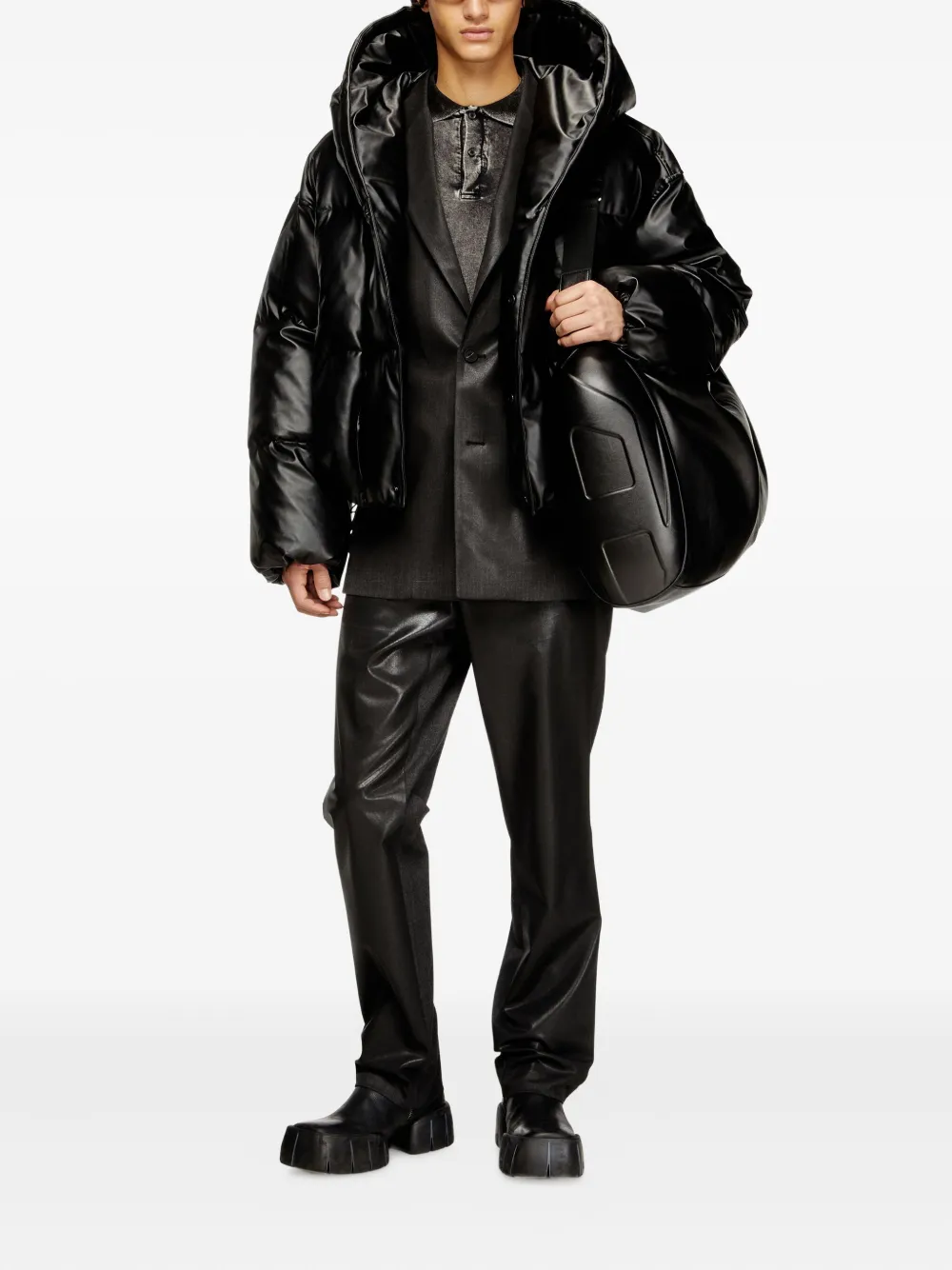 Diesel W-myley Jacket In Black
