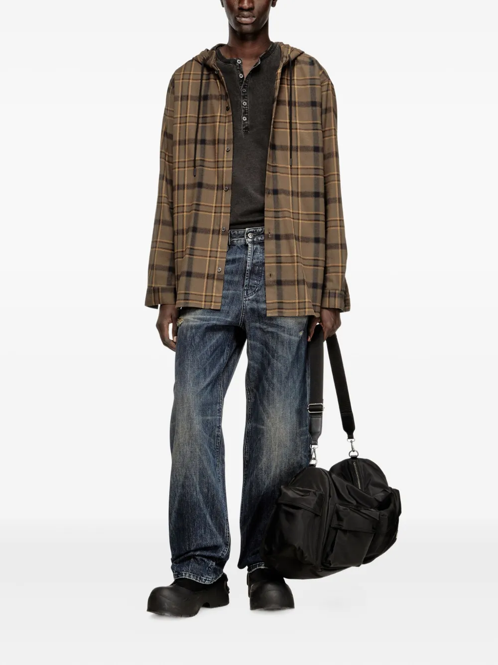 Diesel S-Ix checked hoodie | Hoodies | Image 2