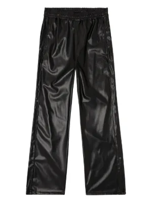 MM6 Maison Margiela フェイクレザーパンツ | ブラック | FARFETCH JP
