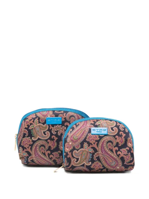 ETRO cosmetiquera con motivo de cachemira (set de 2 piezas)
