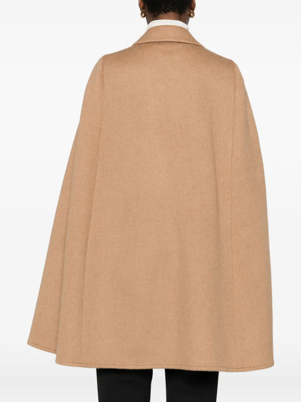 Max Mara Wool Double-breasted Coat In Brown