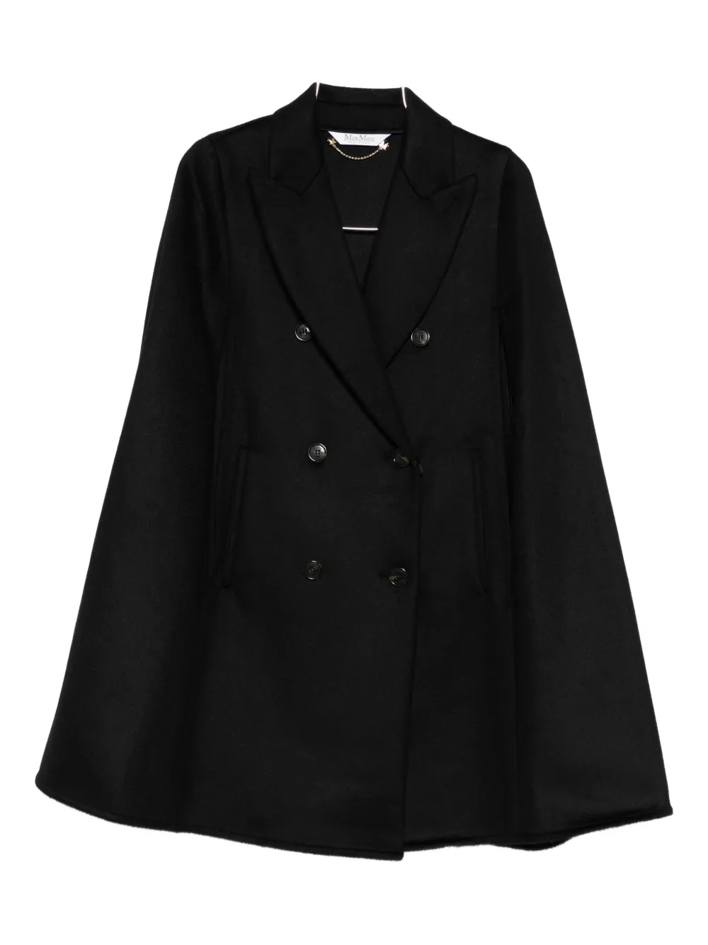 Max Mara double-breasted poncho | Black | Image 1